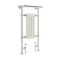 Milano Elizabeth - White and Chrome Traditional Heated Towel Rail - 930mm x 452mm (With Overhanging Rail)