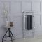 Milano Elizabeth - Anthracite and Chrome Traditional Electric Heated Towel Rail - 930mm x 450mm
