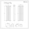 Milano Aruba - Anthracite Vertical Designer Radiator - 1780mm x 590mm (Double Panel)