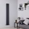 Milano Aruba Slim - Anthracite Space-Saving Vertical Designer Radiator - 1780mm x 236mm (Double Panel)