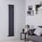 Milano Java - Anthracite Vertical Designer Radiator - 1780mm x 354mm (Single Panel)