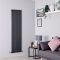 Milano Capri - Anthracite Flat Panel Vertical Designer Radiator - 1780mm x 472mm (Single Panel)