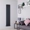 Milano Capri - Anthracite Flat Panel Vertical Designer Radiator - 1780mm x 354mm (Double Panel)