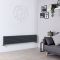 Milano Capri - Anthracite Flat Panel Horizontal Designer Radiator - 354mm x 1780mm (Double Panel)