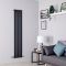 Milano Alpha - Anthracite Flat Panel Vertical Designer Radiator - 1780mm x 350mm (Single Panel)