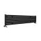 Milano Aruba - Black Horizontal Designer Radiator - 354mm x 1780mm (Single Panel)