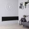 Milano Aruba - Black Horizontal Designer Radiator - 354mm x 1780mm (Single Panel)