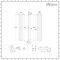 Milano Aruba - Black Vertical Designer Radiator - 1780mm x 354mm (Double Panel)
