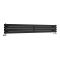 Milano Aruba - Black Horizontal Designer Radiator - 236mm x 1780mm (Double Panel)