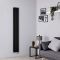 Milano x ECOSO Aruba Slim - Electric Black Vertical Designer Radiator - 1780mm x 236mm (Double Panel) - with Wi-FI Thermostatic Heating Element