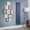 Milano Aruba - Dark Blue Vertical Designer Radiator (Double Panel) - Choice of Size