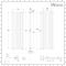 Milano Aruba - Light Grey Vertical Designer Radiator - 1780mm x 590mm (Double Panel)
