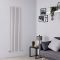 Milano Aruba - Light Grey Vertical Designer Radiator - 1780mm x 472mm (Double Panel)