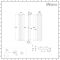 Milano Aruba - Light Grey Vertical Designer Radiator - 1780mm x 354mm (Double Panel)