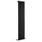 Milano Aruba - Black Vertical Designer Radiator - 1780mm x 354mm (Single Panel)