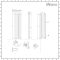 Milano Aruba - Black Vertical Designer Radiator - 1780mm x 472mm (Double Panel)