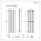 Milano Alpha - Black Flat Panel Vertical Designer Radiator - 1780mm x 490mm (Single Panel)