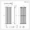 Milano Alpha - Black Flat Panel Vertical Designer Radiator - 1780mm x 560mm (Single Panel)