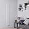Milano x ECOSO Aruba Slim - Electric White Vertical Designer Radiator - 1780mm x 236mm (Single Panel) - with Wi-FI Thermostatic Heating Element