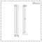 Milano x ECOSO Aruba Slim - Electric White Vertical Designer Radiator - 1780mm x 236mm (Single Panel) - with Wi-FI Thermostatic Heating Element