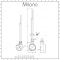 Milano x ECOSO Aruba Slim - Electric White Vertical Designer Radiator - 1780mm x 236mm (Single Panel) - with Wi-FI Thermostatic Heating Element