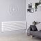 Milano Aruba - White Horizontal Designer Radiator - 590mm x 1780mm (Double Panel)
