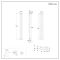 Milano Aruba Slim - White Space-Saving Vertical Designer Radiator - 1780mm x 236mm (Double Panel)