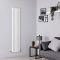 Milano Java - White Vertical Designer Radiator - 1780mm x 354mm (Single Panel)