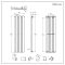 Milano Alpha - White Flat Panel Vertical Designer Radiator - 1780mm x 420mm (Single Panel)