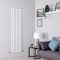 Milano Alpha - White Flat Panel Vertical Designer Radiator - 1780mm x 490mm (Single Panel)