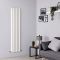 Milano Viti - White Diamond Panel Vertical Designer Radiator - 1780mm x 420mm (Double Panel)