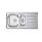 Harlyn Towan - 1.5 Bowl Stainless Steel Kitchen Sink with Reversible Drainer