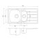 Harlyn Towan - 1.5 Bowl Stainless Steel Kitchen Sink with Reversible Drainer