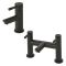 Milano - Modern Basin Mixer and Bath Filler Mixer Tap Set - Choice of Finish