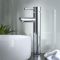 Milano - Modern Round High Rise Basin Mixer and Bath Filler Mixer Tap Set - Choice of Finish