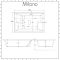 Milano Serene - Double-Ended Deep Inset Bath - 1800mm x 1200mm - Choice of Jets