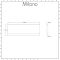 Milano - 1500mm Modern Bath Side Panel - White
