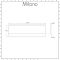 Milano - 1800mm Modern Bath Side Panel - White