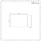 Milano - 800mm Modern Bath End Panel - White