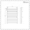 Milano Select - White Designer Heated Towel Rail - 650mm x 445mm