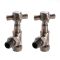 Milano - Brushed Bronze Traditional Angled Radiator Valves