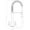 Rangemaster Aquatrend - Modern Pull Down Spray Kitchen Mixer Tap - Chrome