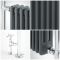Milano Elizabeth - Anthracite Traditional Heated Towel Rail - Choice of Size
