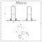 Milano - Modern Angled Radiator Valve and Pipe Set - Anthracite