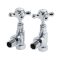 Milano - Traditional Angled Radiator Valve and Pipe Set - Chrome