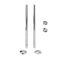 Milano - Minimalist Angled Radiator Valve and Pipe Set - Chrome