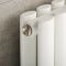 Milano - Minimalist Angled Radiator Valve and Pipe Set - Chrome