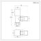 Milano - Chrome Square Designer Angled Radiator Valves