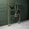 Milano Derwent - Traditional Minimalist Dark Brushed Brass Heated Towel Rail - 966mm x 673mm