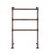 Milano Derwent - Traditional Minimalist Brushed Bronze Electric Heated Towel Rail - 966mm x 673mm